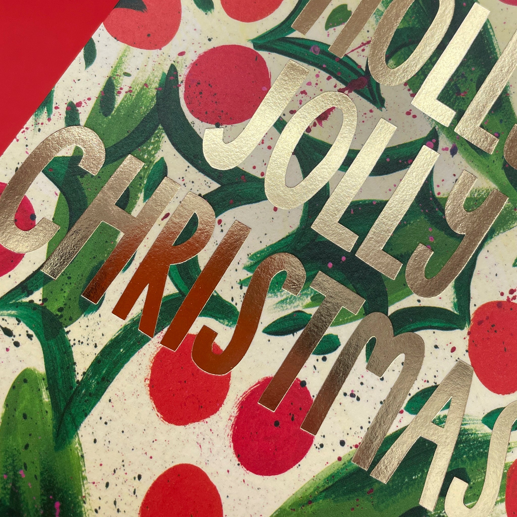 Christmas_holly_painted_pattern_greeting_card_raspberry_blossom_detail_can047