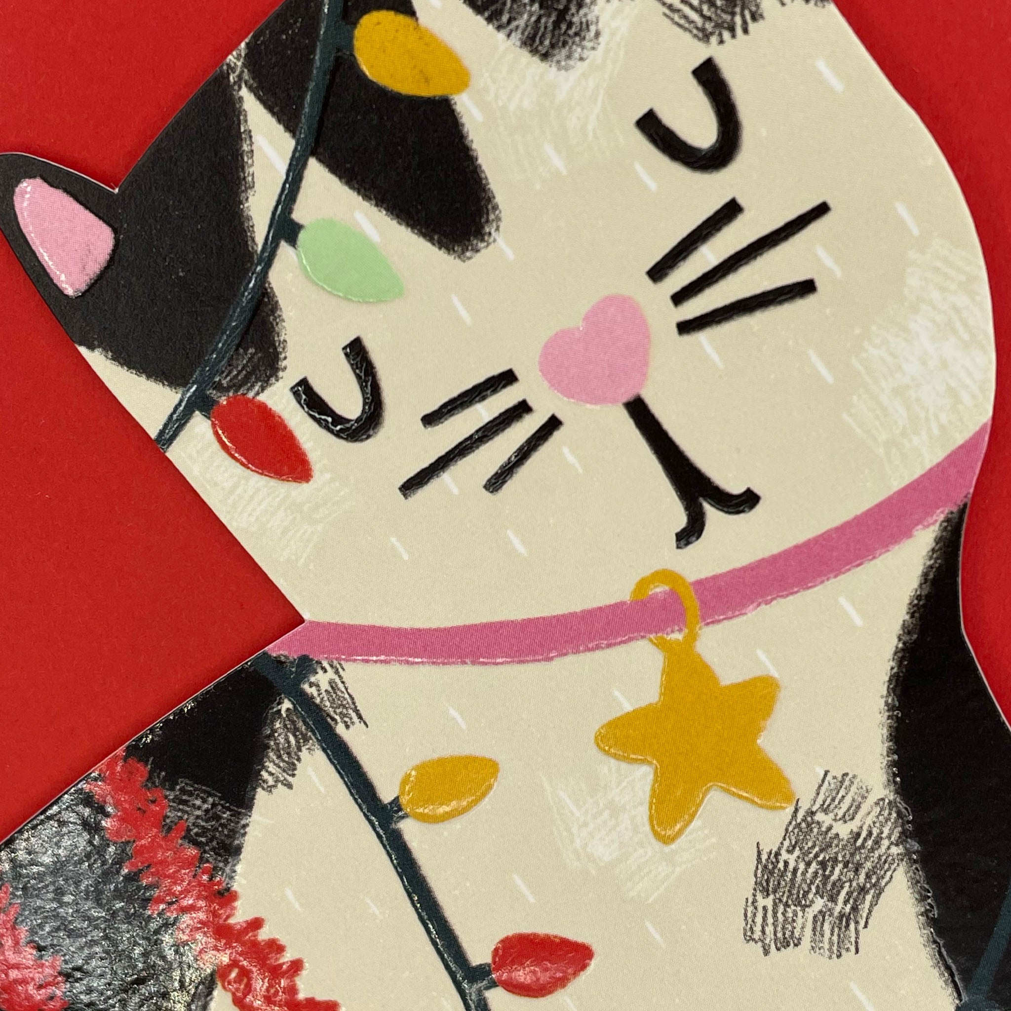 Cute_black_and_white_cat_shaped_christmas_greeting_card_for_cat_lovers_raspberry_blossom_detail_paw13