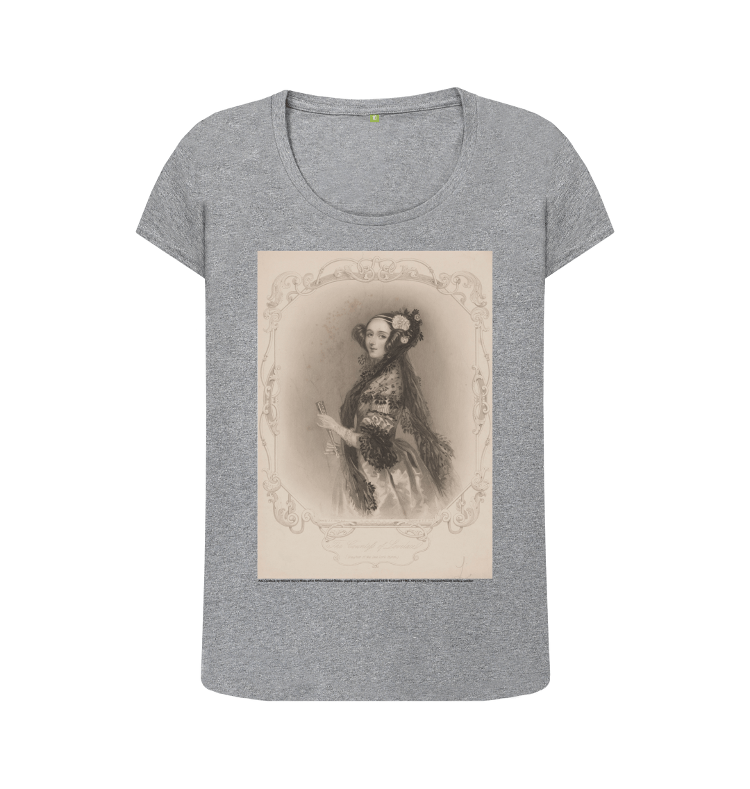 Athletic grey printed t shirt front