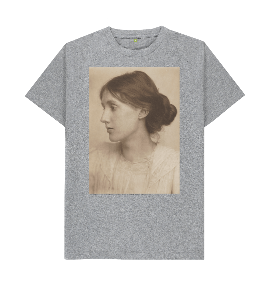 Athletic grey printed t shirt front