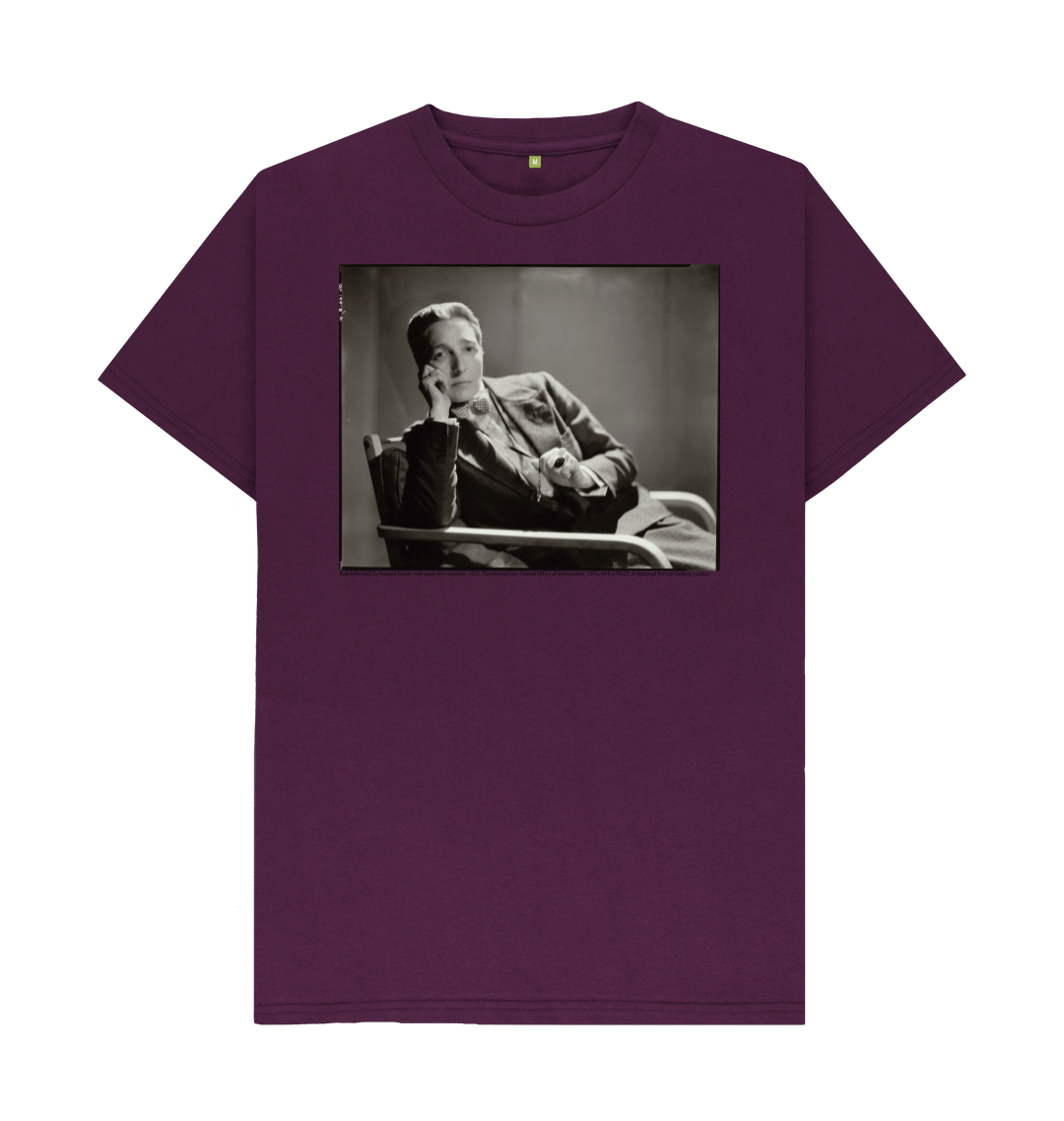 Purple printed t shirt front