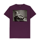 Purple Printed T-shirt Front