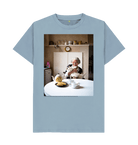 Stone Blue Printed T-shirt Front