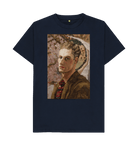 Navy Blue Printed T-shirt Front