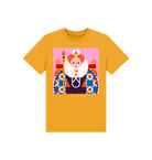 Mustard Printed Kids T-Shirt Front