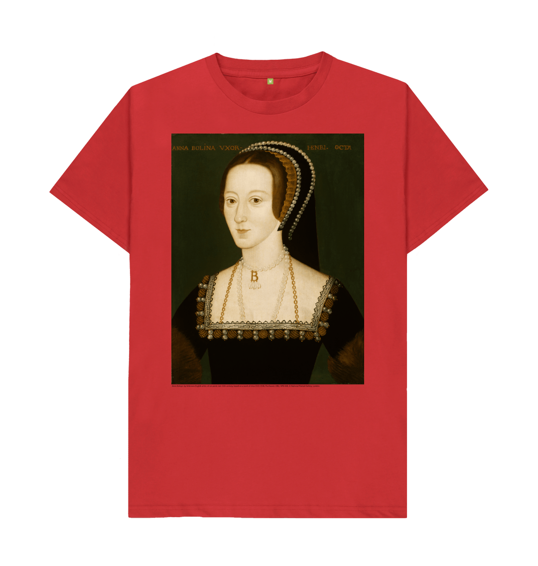Red printed t shirt front
