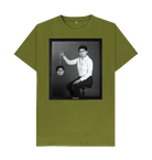 Moss Green Printed T-shirt Front