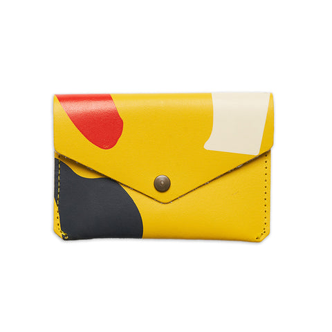 Abstract Popper Purse in Yellow