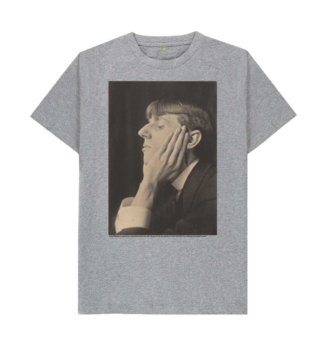 Athletic grey printed t shirt front
