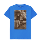 Bright Blue Printed T-shirt Front