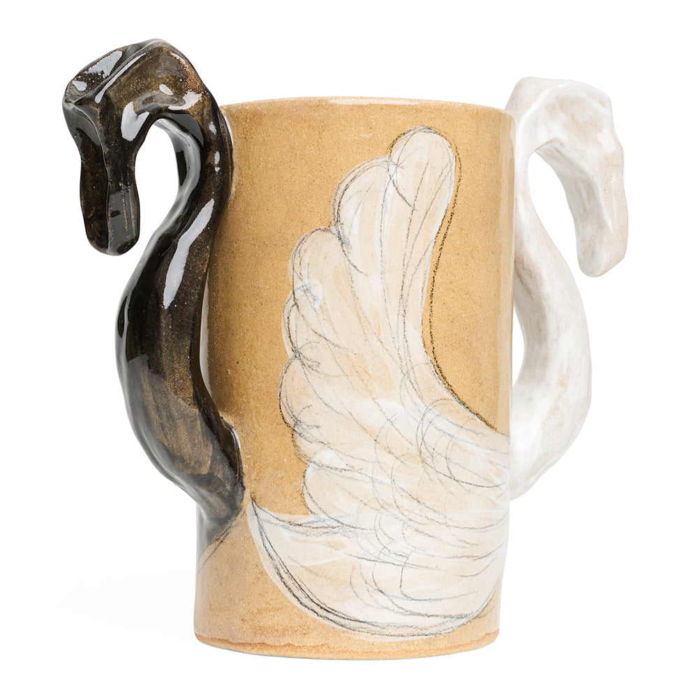 Agata bogacka swan vase side