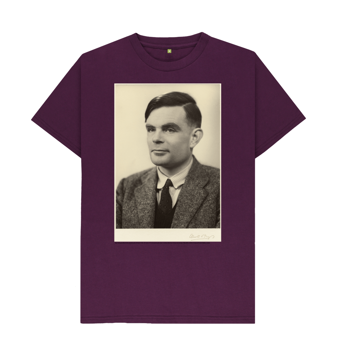 Purple printed t shirt front