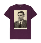 Purple Printed T-shirt Front