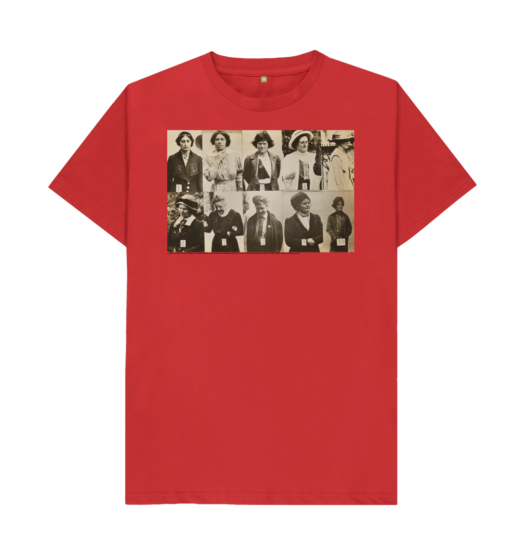 Red printed t shirt front