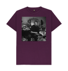 Purple Printed T-shirt Front