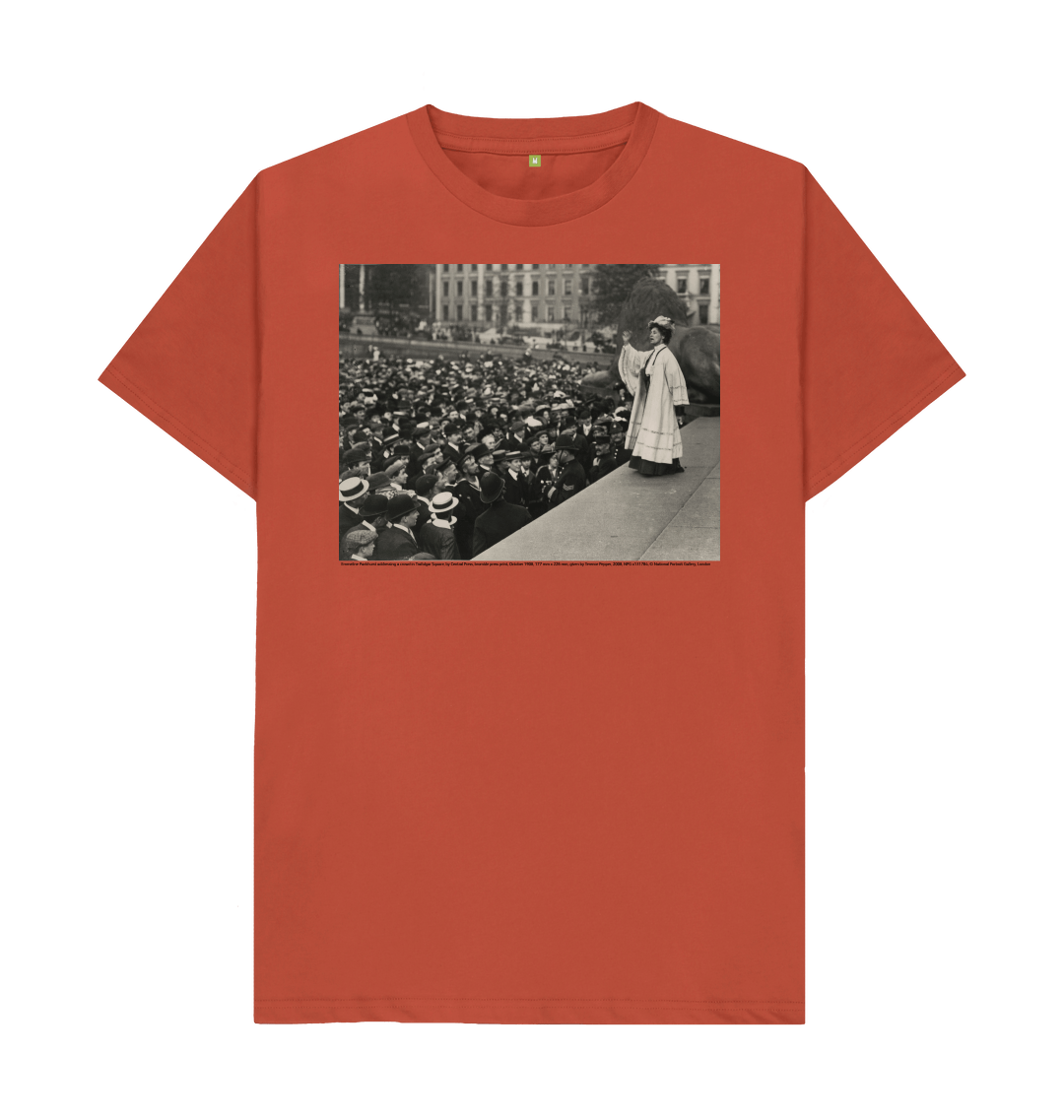 Rust printed t shirt front