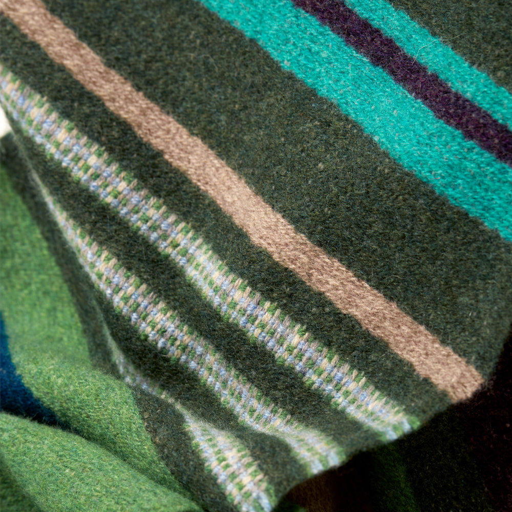 Angus lambswool scarf blackthorn detail