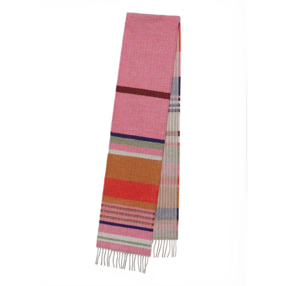Angus lambswool scarf strawberry flat