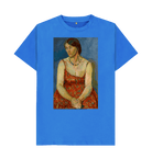 Bright Blue Printed T-shirt Front