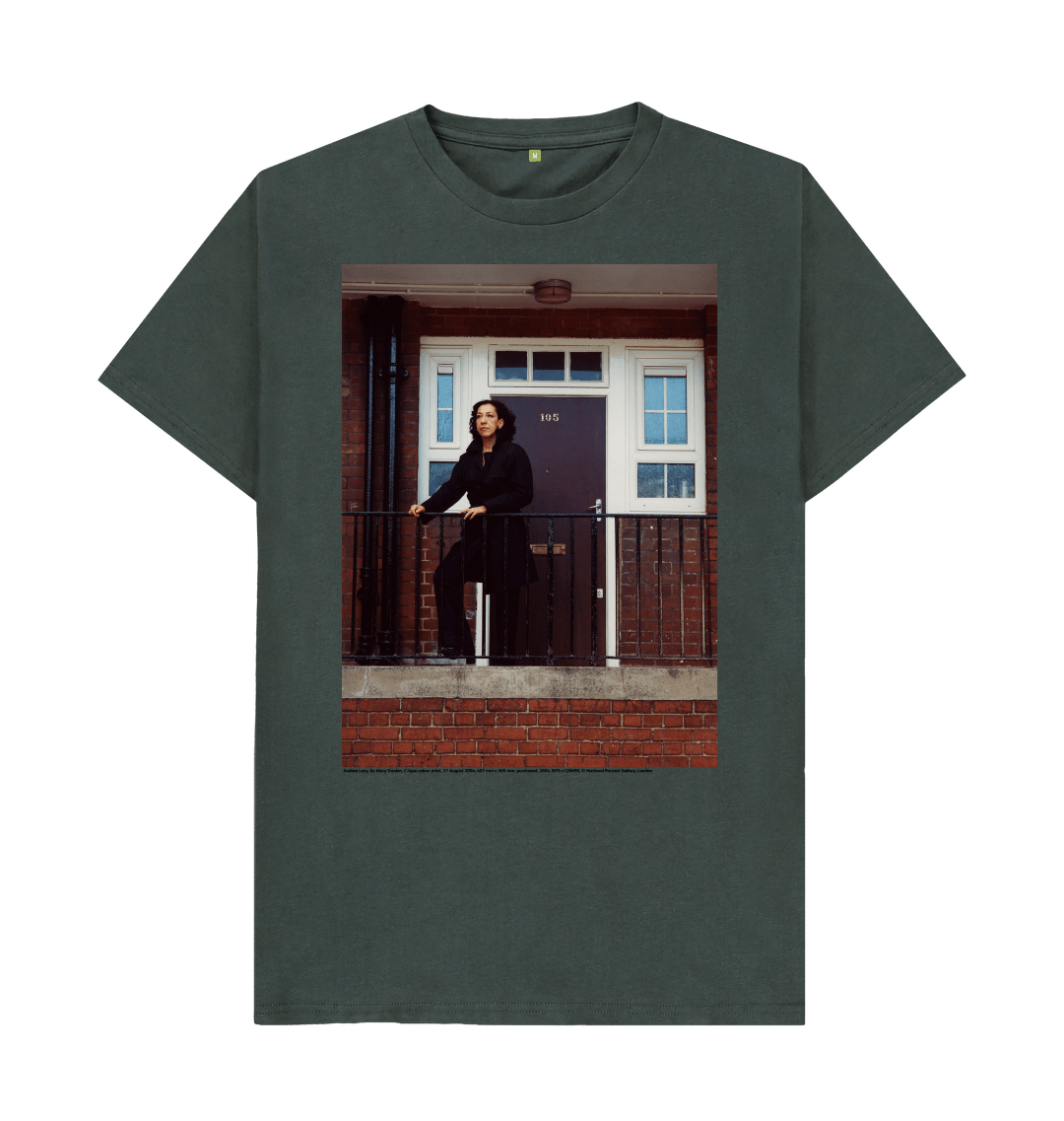 Dark grey printed t shirt front