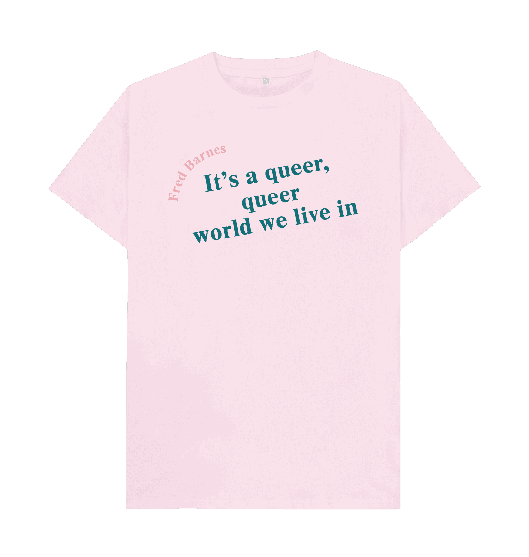 Pink printed t shirt front