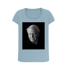 Stone Blue Printed T-shirt Front