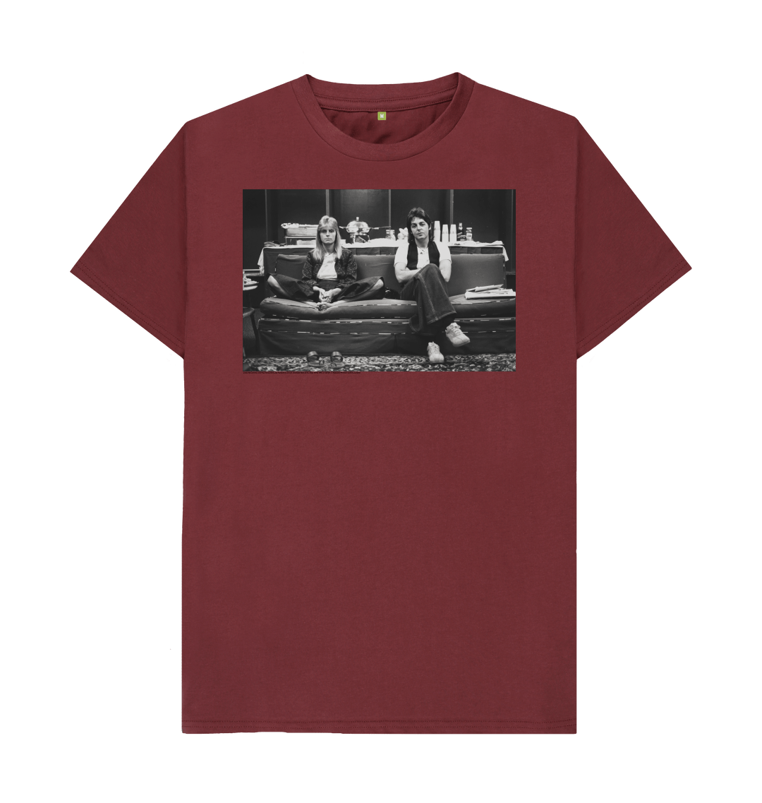 Red wine printed t shirt front