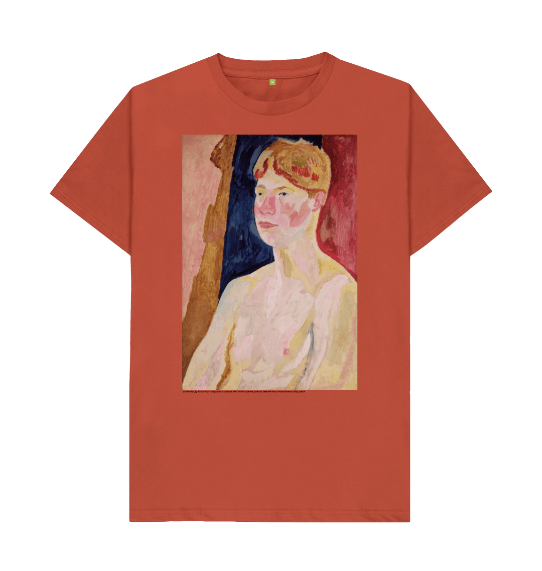 Rust printed t shirt front