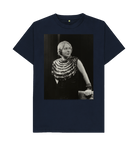 Navy Blue Printed T-shirt Front