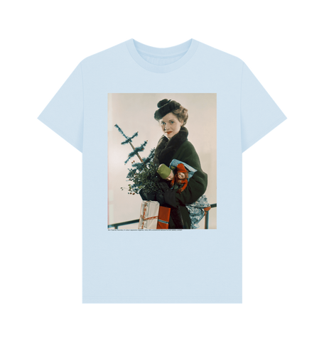 Sky Blue Ann Todd by Yevonde Unisex Crew Neck T-shirt