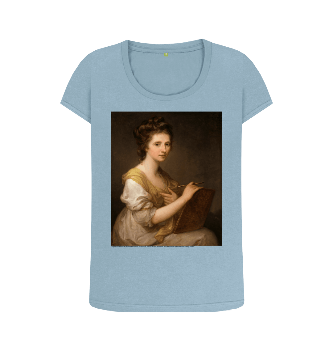Stone blue printed t shirt front