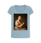 Stone Blue Printed T-shirt Front