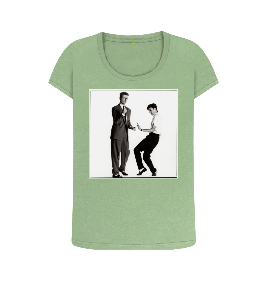 Sage printed t shirt front