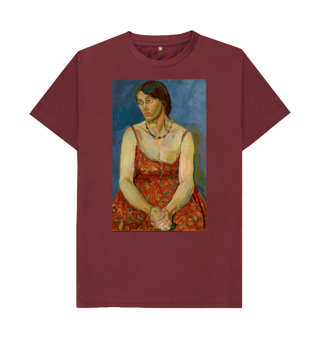 Red wine printed t shirt front