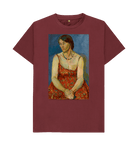 Red Wine Printed T-shirt Front