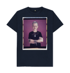 Navy Blue Printed T-shirt Front