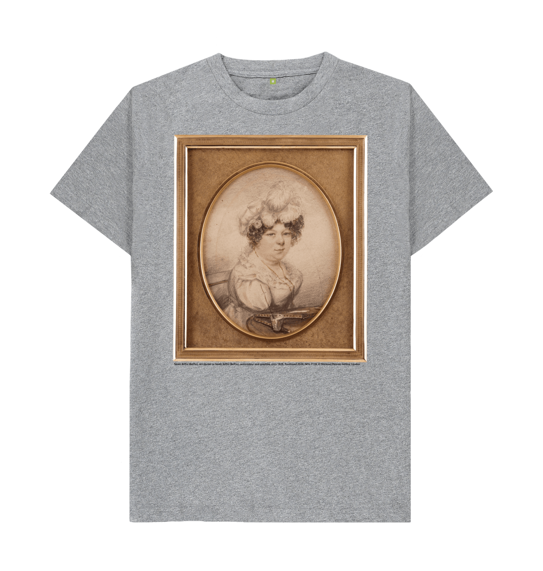 Athletic grey printed t shirt front