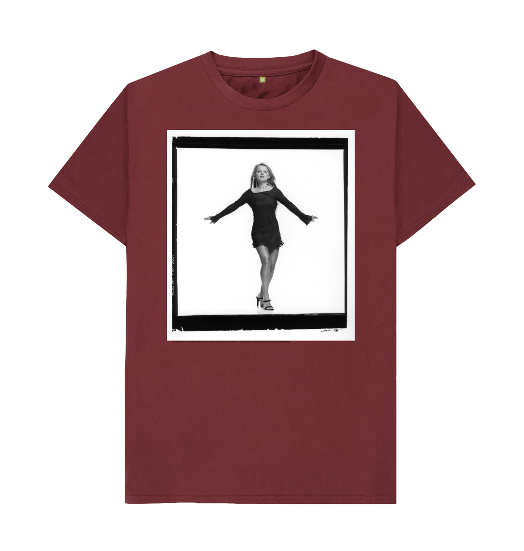 Red wine printed t shirt front
