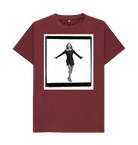 Red Wine Printed T-shirt Front