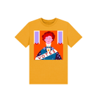 Mustard Printed Kids T-Shirt Front