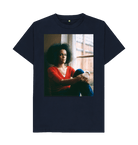 Navy Blue Printed T-shirt Front