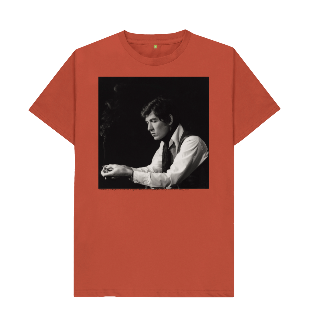 Rust printed t shirt front