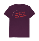 Purple Printed T-shirt Front