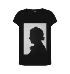 Black Printed T-shirt Front