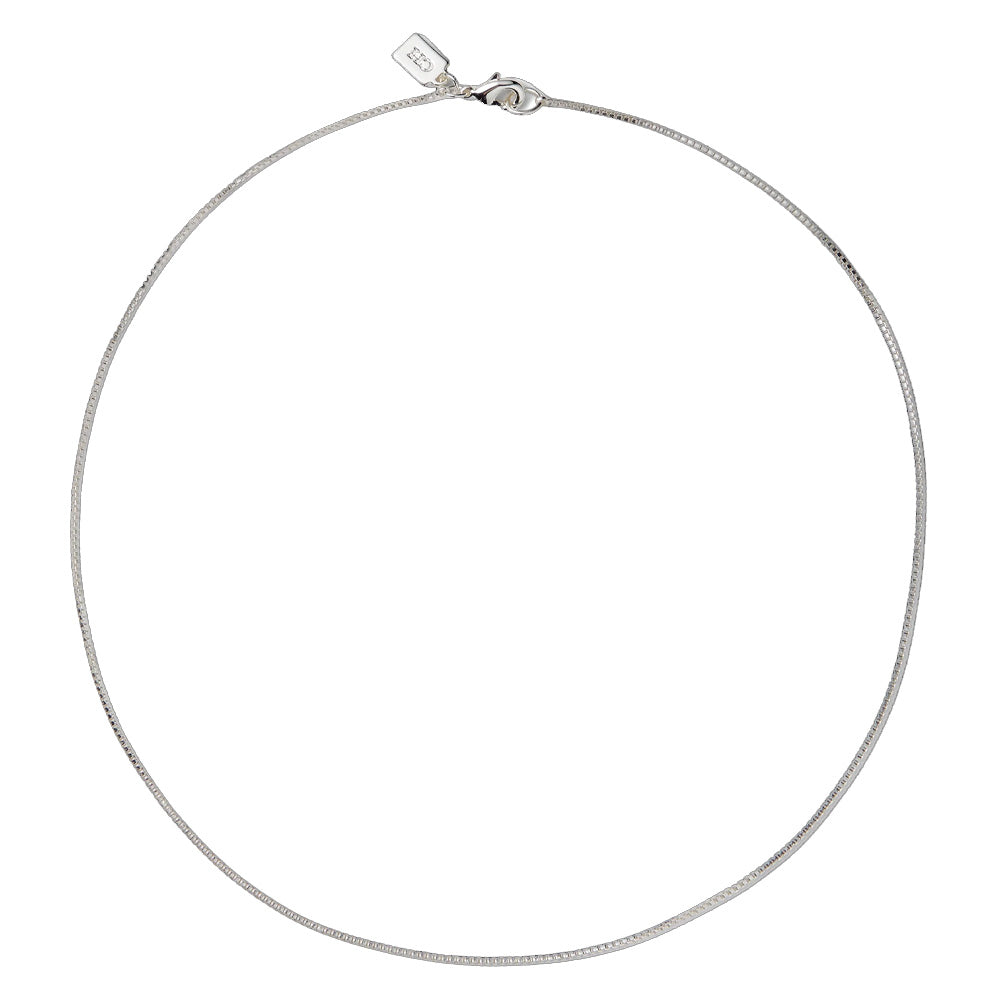 Box chain silver crystal haze