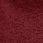 A close up of the burgundy wool scarf. 