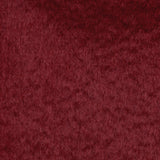 A close up of the burgundy wool scarf. 