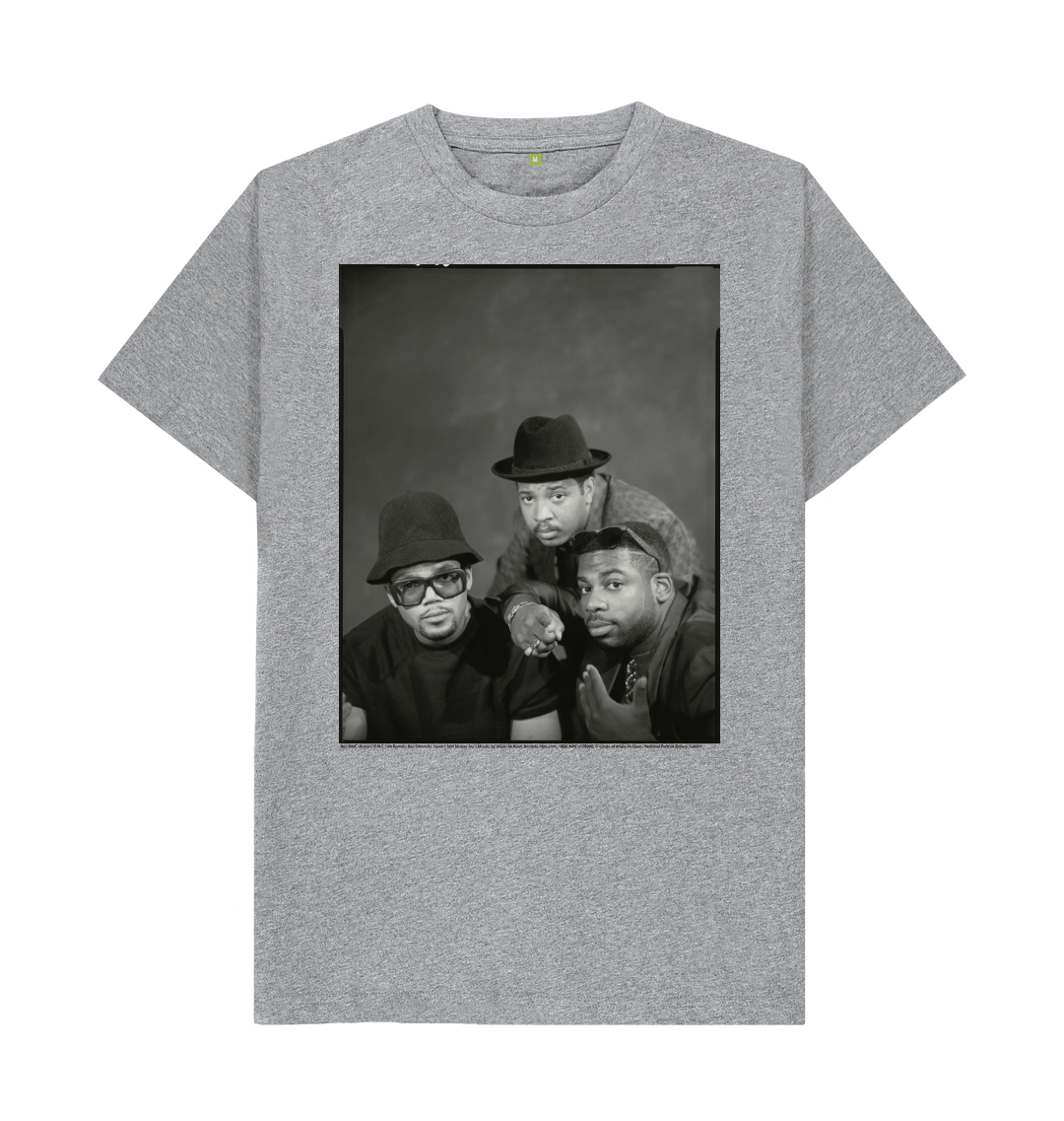 Athletic grey printed t shirt front