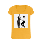Mustard Printed T-shirt Front