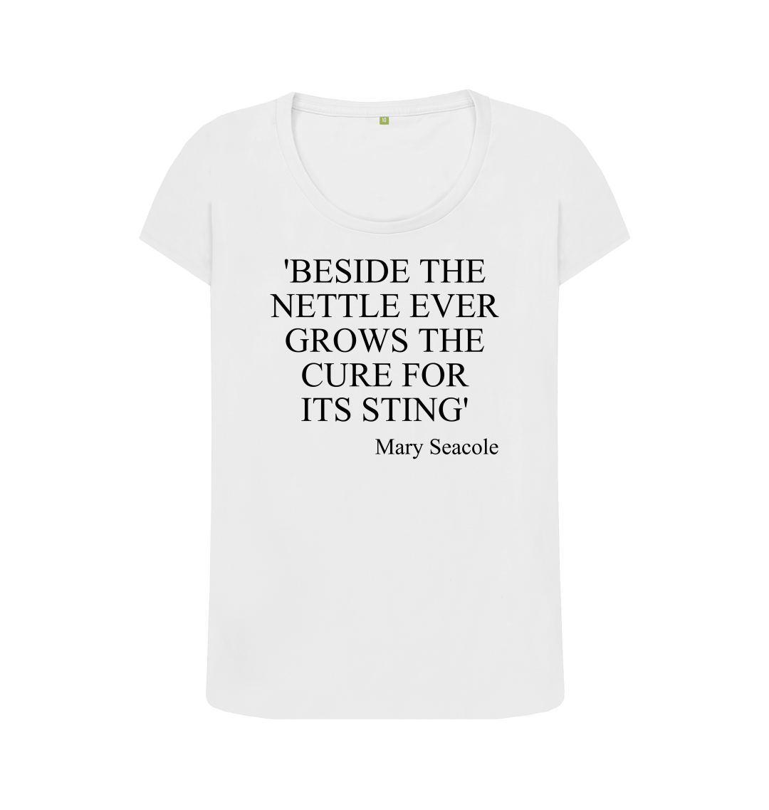White printed t shirt front
